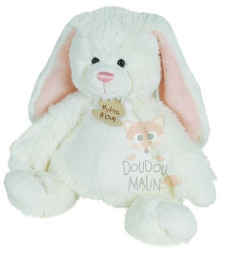  papouilllapin blanc orange 